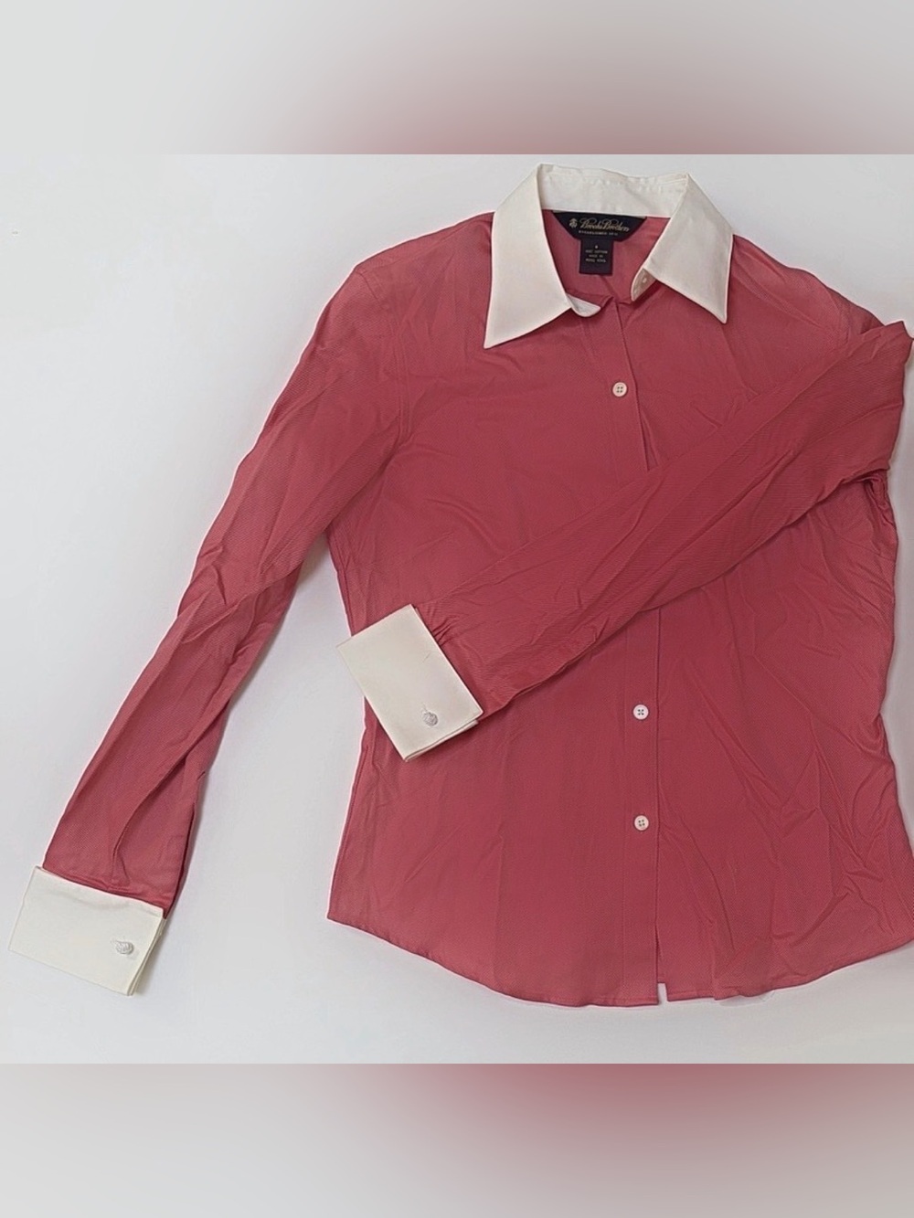 Brooks Brothers Women’s Pink 100% Cotton Button-Down Shirt | Size 6